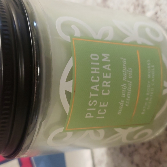 Bath & Body Works Other Pistachio Ice Cream Bbw Single Wick Candle 7 Oz Poshmark